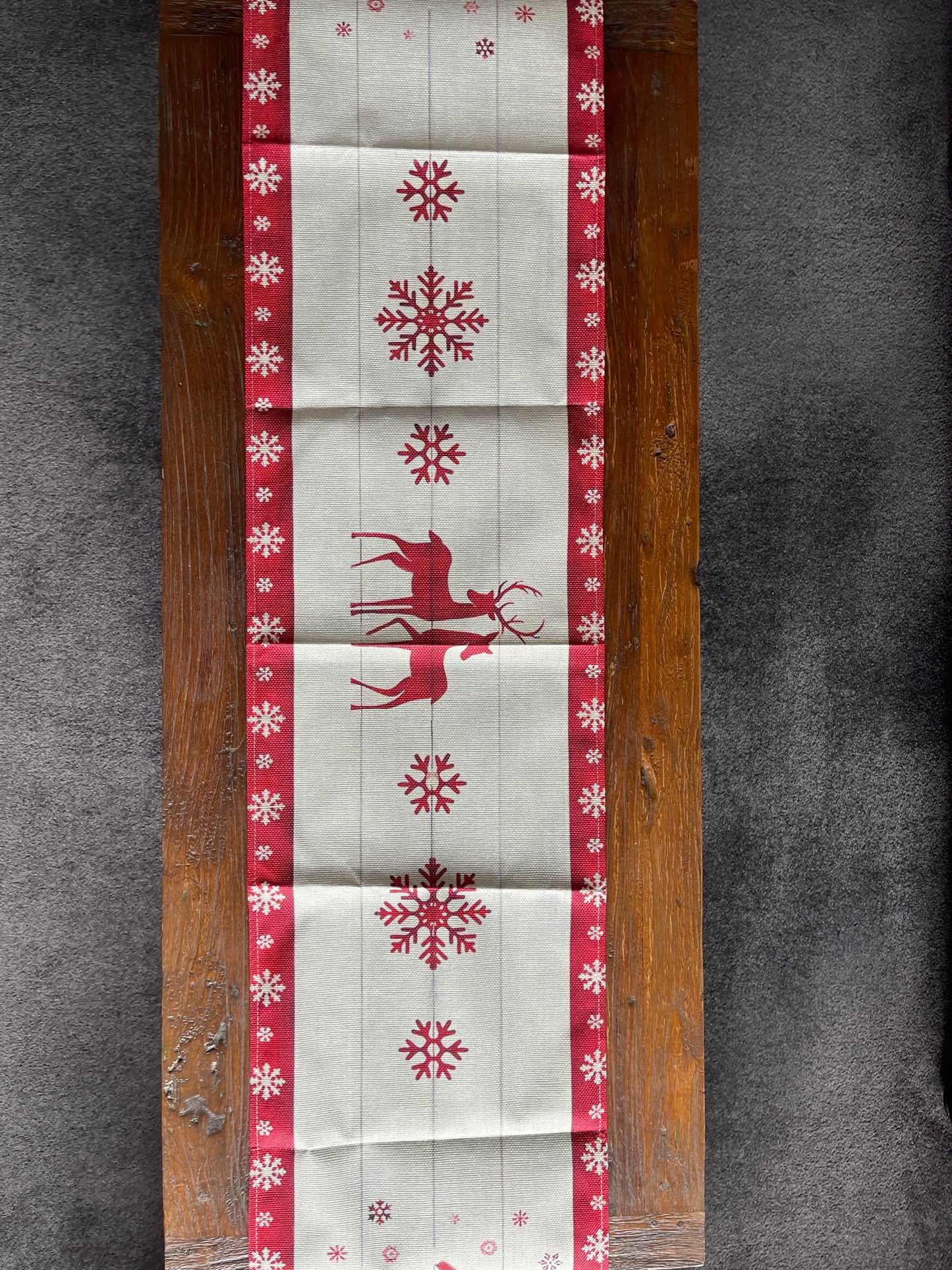 Reindeer and Gnome Table Runner