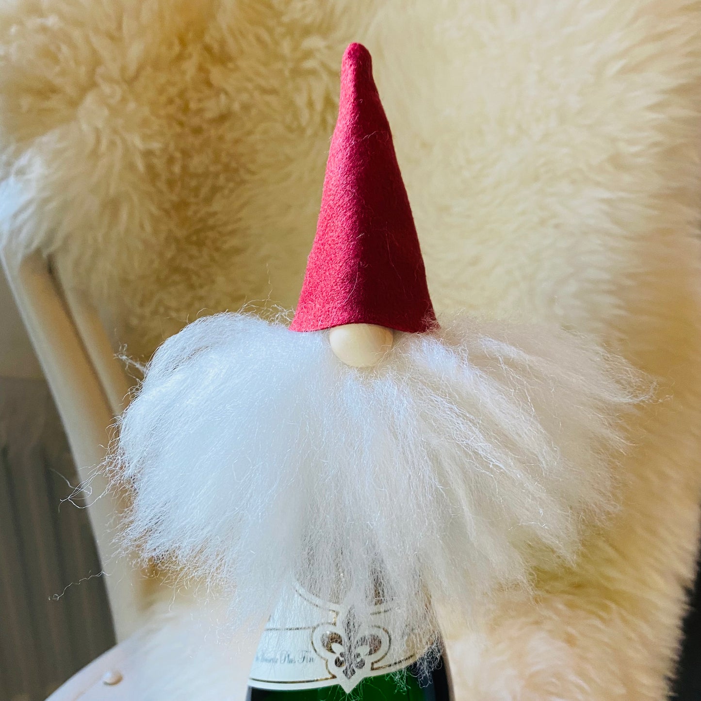 Scandi Gnome Wine Topper in 3 Colours